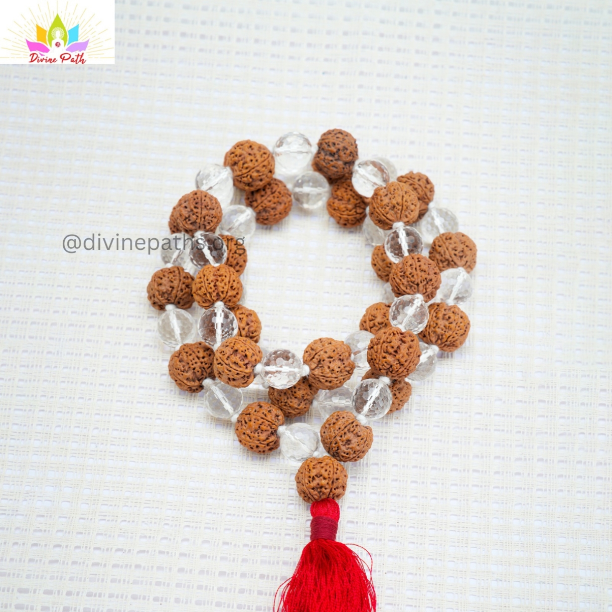 Natural Rudraksha & Sphatik Mala