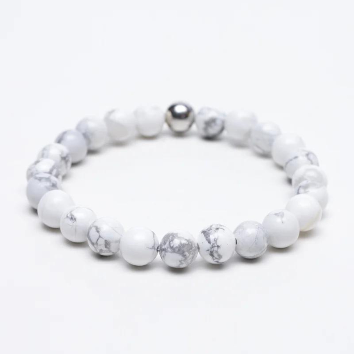8MM HOWLITE ENERGY GEMSTONE BRACELET