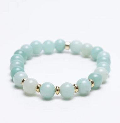 Blue Amazonite gemstone bracelet