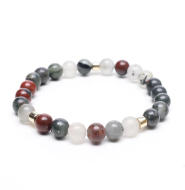 African bloodstone bracelet